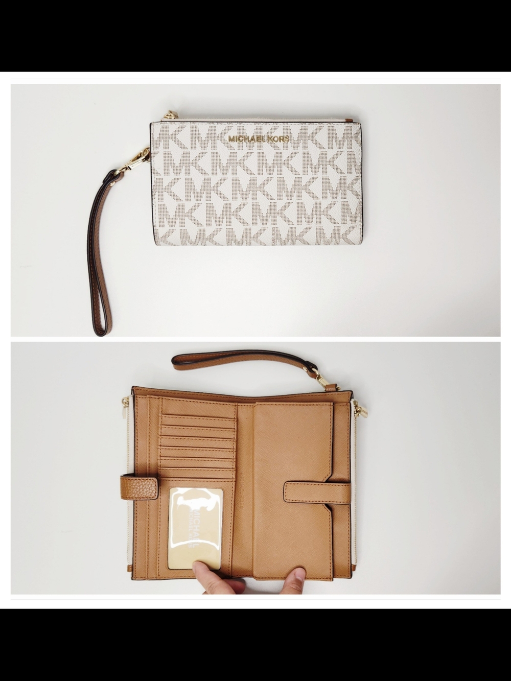 NEW Michael Kors Signature MK Wristlet Wallet